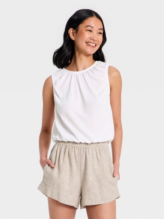 a new day Tops - NWT a new day Bubble Hem Tank Top - M